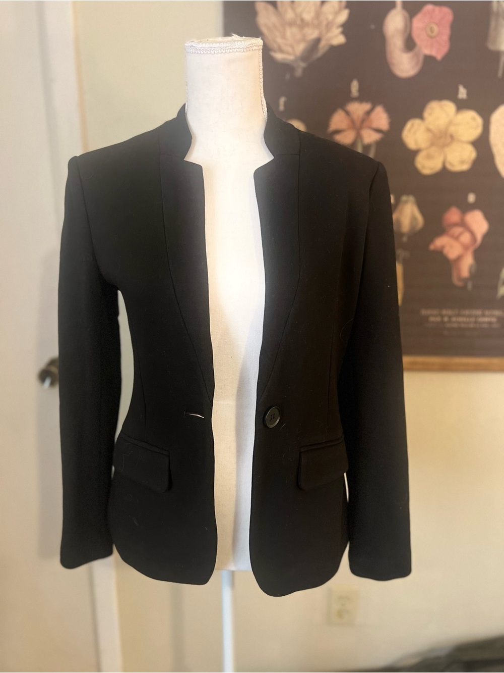 NWT Gibsonlook Notch Collar Single Button Fitted Blazer Jacket